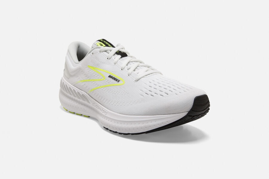 Brooks Running Shoes - Glycerin GTS 19 Road Mens - White - RVA-356420